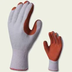 GANT DELTA PLUS TRICOT COTON/POLYESTER PAUME ENDUITE LATEX TAILLE 10 - VE79910