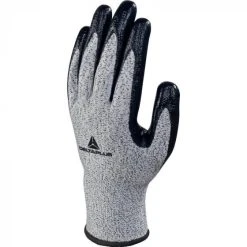 SACHET DE 3 PAIRES DE GANTS ANTICOUPURE DELTA PLUS FIBRE POLYÉTHYLÈNE HAUTE PERFORMANCE GRIS / NOIR ECONOCUT - VECUT33GRG30